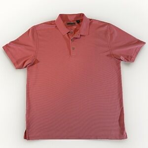 Cubavera Men’s Golf Performance Polo XL Salmon Short Sleeve